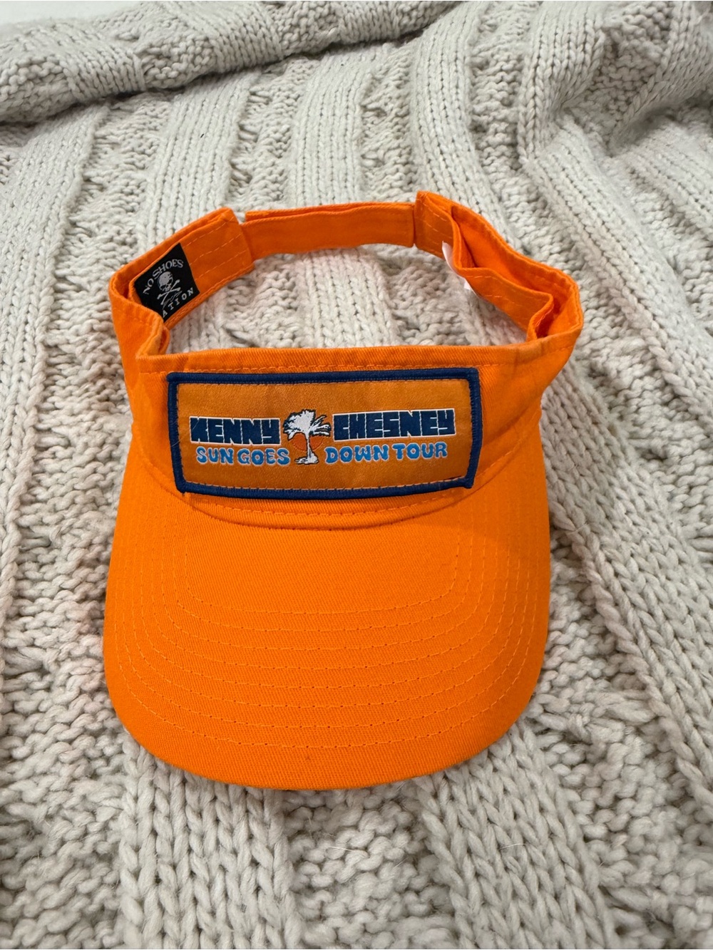 Kenny Chesney Orange Sun Visor - Sun Goes Down Tour VIP Merch hat